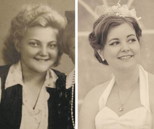 Granddaughter And Grandmother Lookalikes